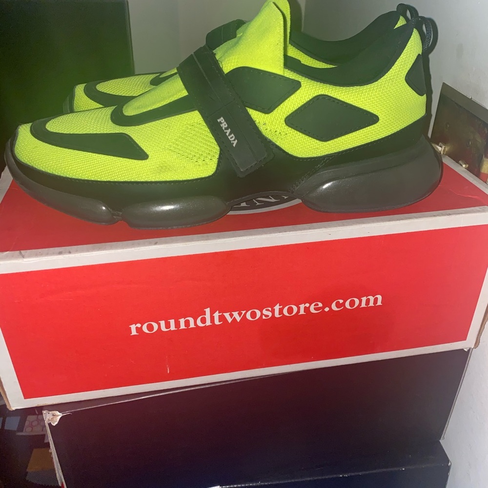 Pre-owned Cloudbust Green Rubber Trainers